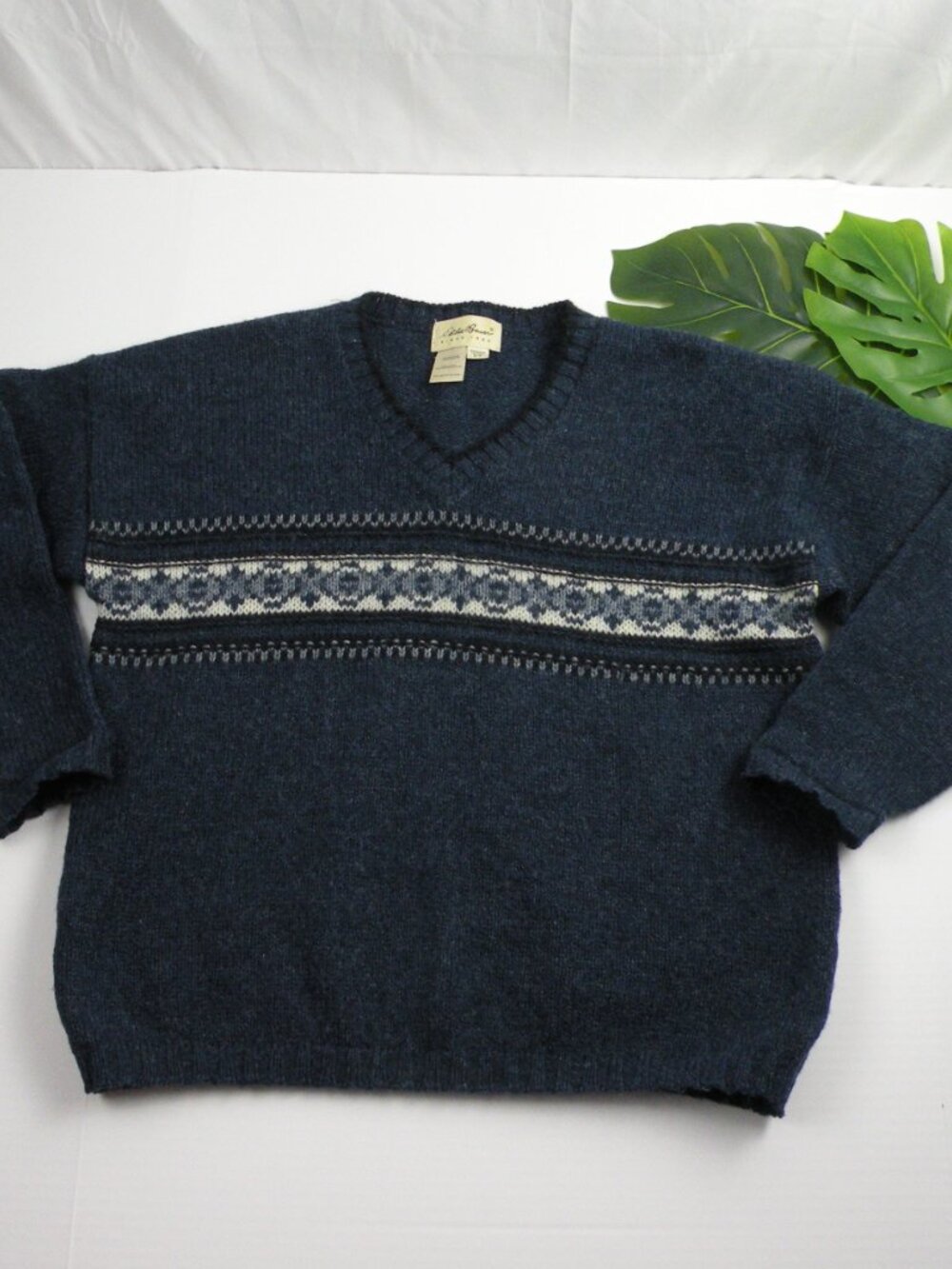 Vintage Eddie Bauer V Neck Wool Women's S Sweater